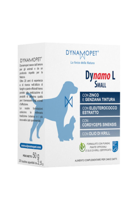 5 a 5 Kg di peso dell&rsquo;animale: 1 bustina al giorno. Da 5 a 7