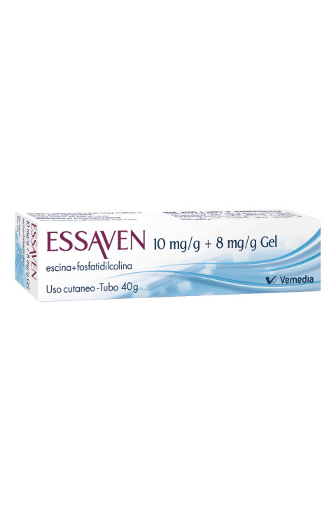 Essaven Gel 10mg/g + 8mg/g Escina + Fosfatidilcolina Insufficienza Venosa e Fragilità Capillare, 40g