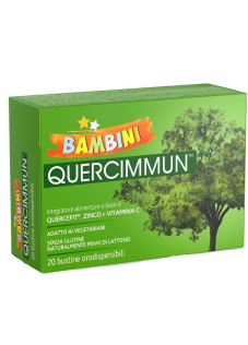Quercimmun Bambini Integratore per Sistema Immunitario 20 Bustine Orosolubili