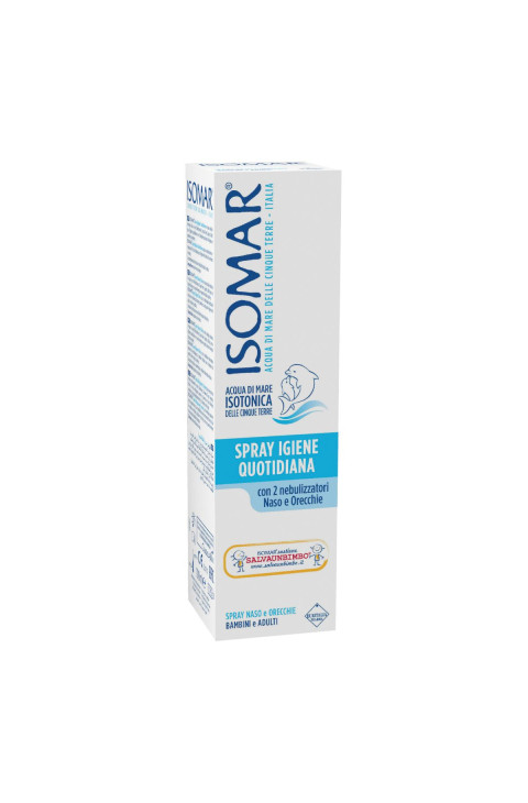 Isomar Spray Igiene Quotidiana Naso e Orecchie Acqua di Mare Isotonica, 100ml