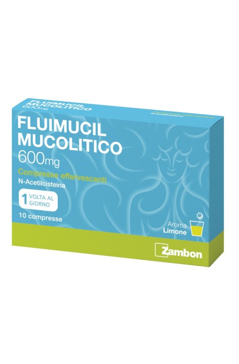 Fluimucil Mucolitico 10 Compresse Effervescenti 600mg
