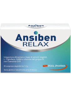 Ansiben Relax Integratore contro Ansia e Stress 30 Compresse