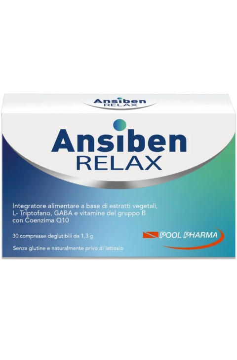 Ansiben Relax Integratore contro Ansia e Stress 30 Compresse