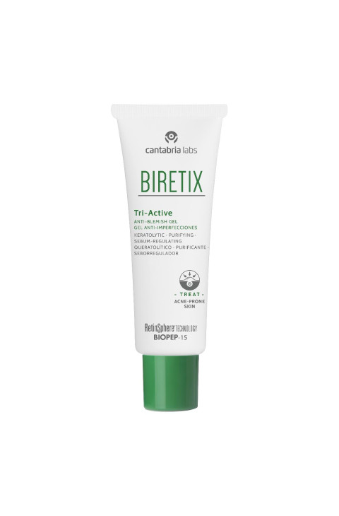 Cantabria Labs Biretix Tri-Active - Gel Anti-Imperfezioni, 50ml Cantabria Labs Biretix Tri-Active - Gel Anti-Imperfezioni, 50ml