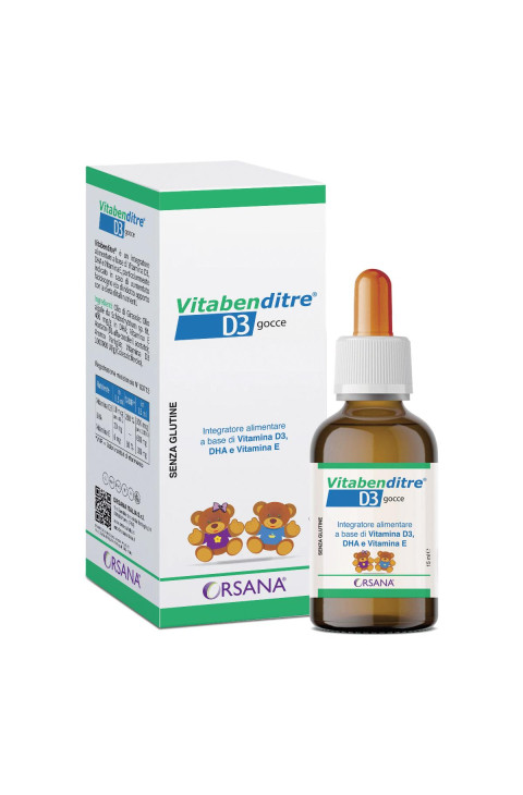 Orsana VitaBen D3 Gocce Integratore Alimentare 15 ml Orsana VitaBen D3 Gocce Integratore Alimentare 15 ml
