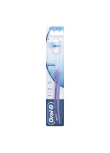 Oral-B 1.2.3 Indicator 35 Medie Spazzolino Manuale Adulti Delicato, 1 Pezzo
