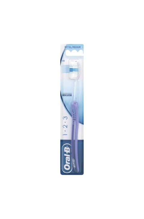 Oral-B 1.2.3 Indicator 35 Medie Spazzolino Manuale Adulti Delicato, 1 Pezzo
Oral-B 1.2.3 Indicator 35 Medie Spazzolino Manuale Adulti Delicato, 1 Pezzo
