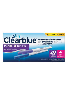 Clearblue Advanced 20 Test di Fertilità + 4 Gravidanza Ricambio per Monitor