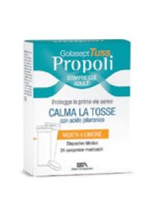 Zeta Farmaceutici Golasept Tuss Propoli Calma Tosse Menta Limone, 24 Compresse
