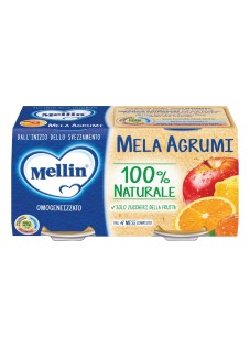 Mellin Omogeneizzato Di Frutta Mela e Agrumi 2 x 100 g
