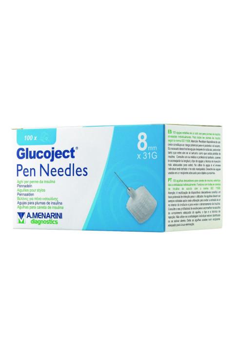 GLUCOJECT PEN NEEDLES  8MM G31