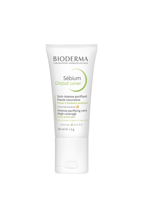 Bioderma Sébium Global Cover Trattamento Intensivo Purificante 30 ml + 2 g