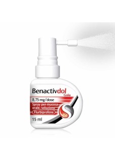 Benactivdol Gola Spray 8,75mg/Dose Flurbiprofene Mal di Gola Acuto, 15ml