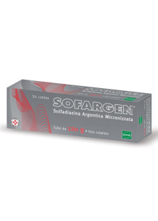Sofargen 1% Crema Sulfadiazina Argentica Micronizzata Trattamento Antibatterico Locale, 120g