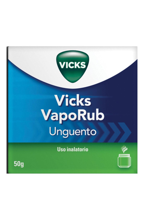 Vicks Vaporub Unguento Balsamico per Uso Inalatorio Rimedio per Raffreddore Mal di Gola Tosse e Naso Chiuso, 50g