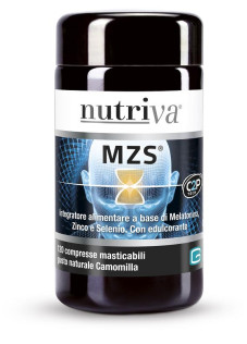 Nutriva Mzs Integratore di Melatonina, 120 Compresse