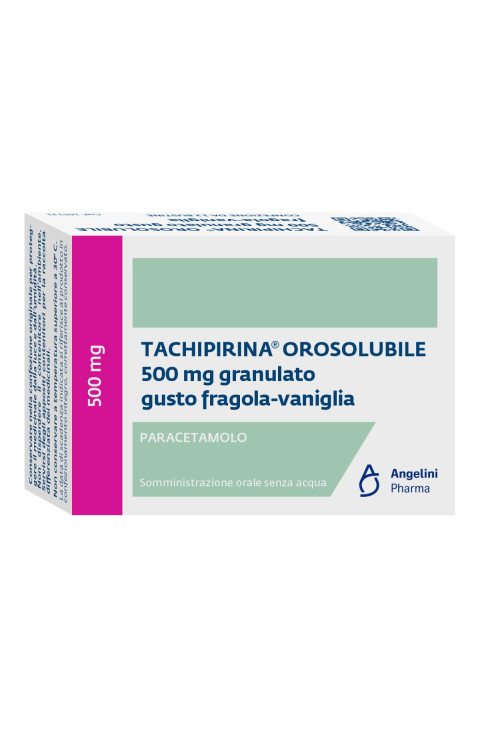 Tachipirina Orosolubile 500mg Gusto Fragola e Vaniglia  12 Bustine