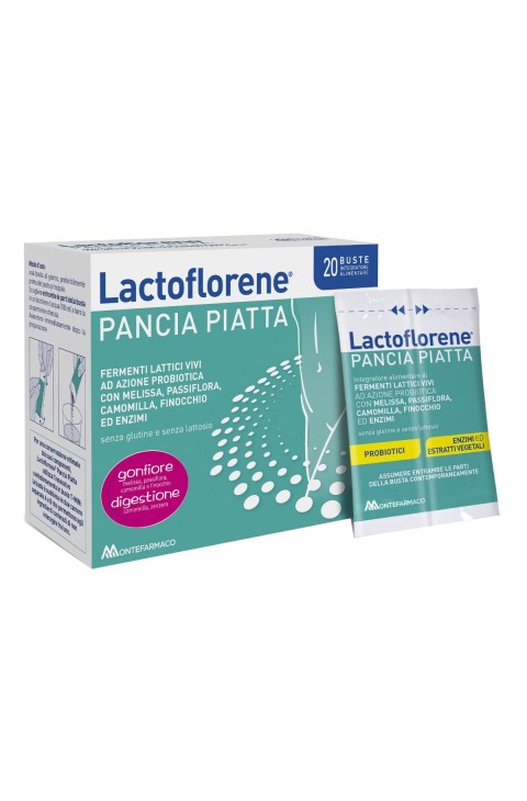 Lactoflorene Pancia Piatta Integratore di Fermenti Lattici, 20 Buste T-Win
