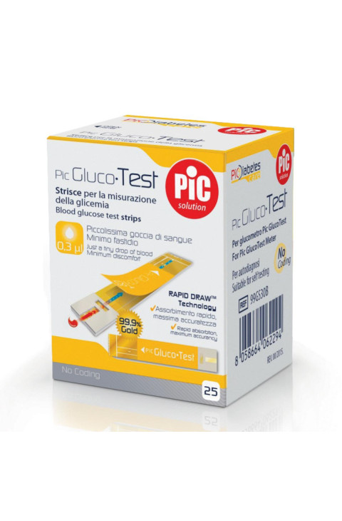 PIC STRISCE GLUCOTEST 25PZ