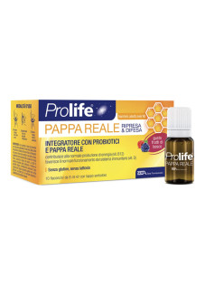 Prolife Pappa Reale Integratore di Probiotici e Pappa Reale, 10 Flaconcini x 8ml