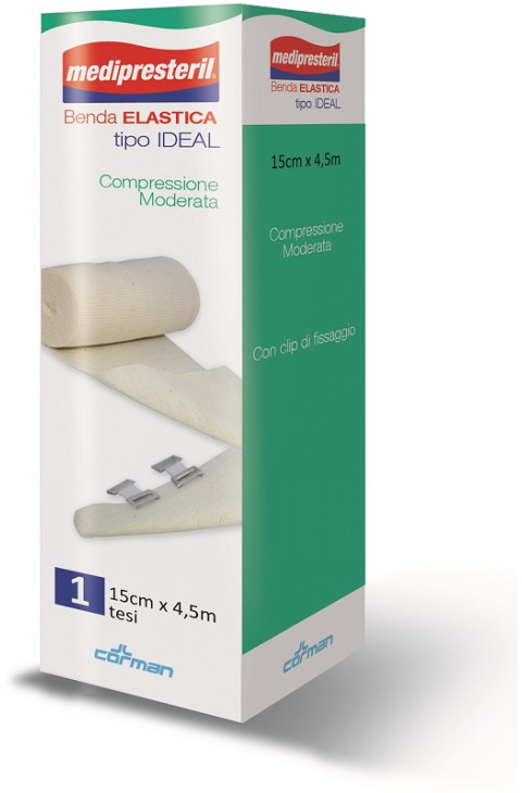 Medipresteril Benda Elastica Ideal Compressione Moderata 15cm x 4,5m