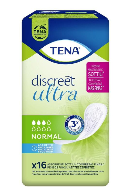Tena Discreet - Ultra Normal Assorbente per incontinenza, 16 assorbenti
Tena Discreet - Ultra Normal Assorbente per incontinenza, 16 assorbenti