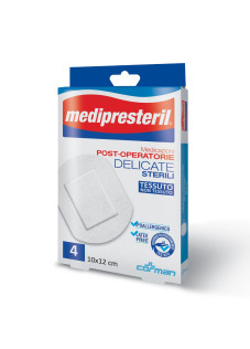 Medipresteril Medicazioni Post Operatorie Delicate Sterili 10x12cm 4Pezzi