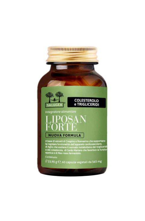 Salugea Liposan Forte Nuova Formula Integratore Colesterolo e Trigliceridi, 60 Capsule Vegetali
Salugea Liposan Forte Nuova Formula Integratore Colesterolo e Trigliceridi, 60 Capsule Vegetali