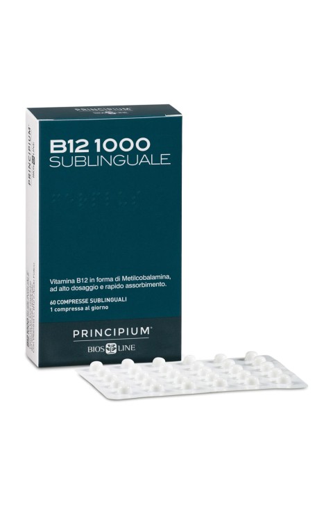 Bios Line Principium B12 1000 Integratore Alimentare, 60 Compresse Sublinguali