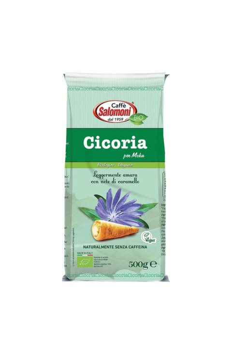 Fior Di Loto Caffè Salomoni - Cicoria Tostata e Macinata BIO per Moka, 500g