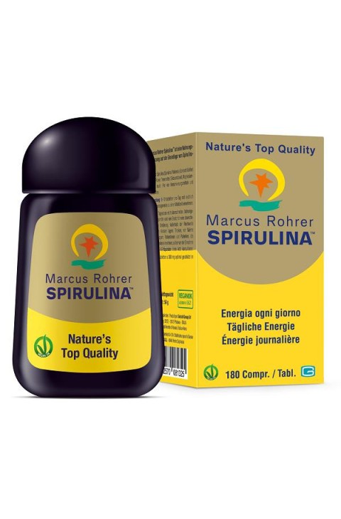 Marcus Rohrer Spirulina Integratore Alimentare, 180 Compresse