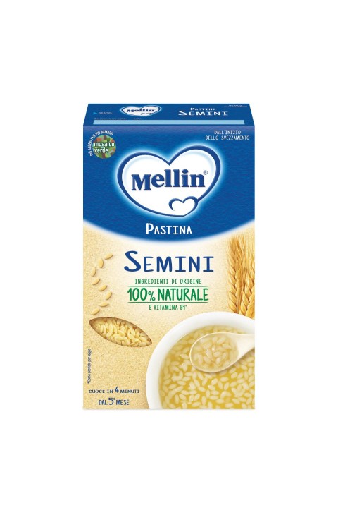 Mellin Pastine per Primi Mesi Semini Alimento Prima Infanzia, 320g