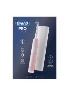 Oral-B PRO Series 1 Spazzolino Elettrico Rosa + 1 Testina + Custodia