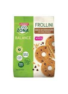 Enerzona Balance - Frollini con Gocce di Cioccolato e Farina Integrale, 250g
