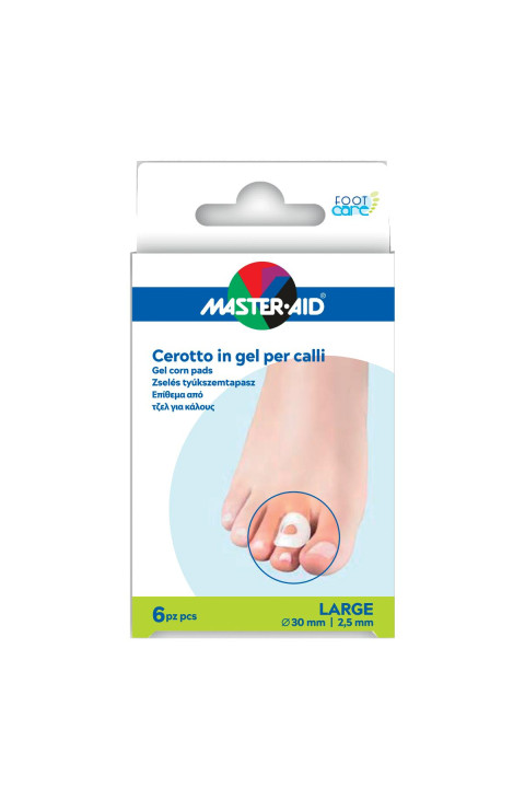 Master-Aid Foot Care - Cerotto in Gel per Calli Taglia Large, 6 cerotti Master-Aid Foot Care - Cerotto in Gel per Calli Taglia Large, 6 cerotti