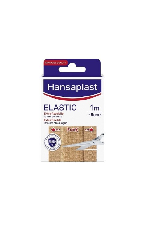Hansaplast Elastic - Cerotto Extra Flessibile 1m x 6cm, 10 cerotti
