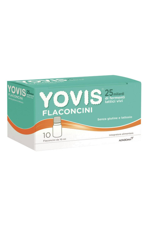 Yovis Fermenti Lattici Vivi per Equilibrio Flora Intestinale, 10 Flaconcini