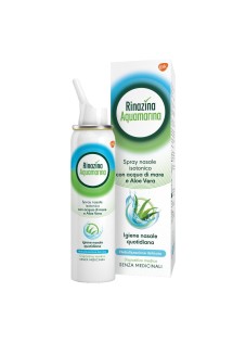 Rinazina Aquamarina Spray Nasale Isotonico Intenso Lavaggio Nasale, 100ml