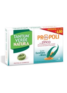 Angelini Tantum Verde - Natura Propoli Zinco Gusto Eucalipto E Miele 15 Gommose

