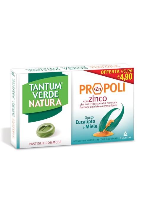 Angelini Tantum Verde - Natura Propoli Zinco Gusto Eucalipto E Miele 15 Gommose

