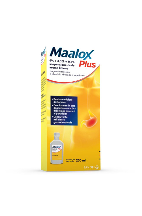 Maalox Plus*os Sosp 4+3,5+0,5%