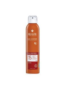 Rilastil Sun System - Transparent Spray SPF15 Protezione Solare Corpo, 200ml
