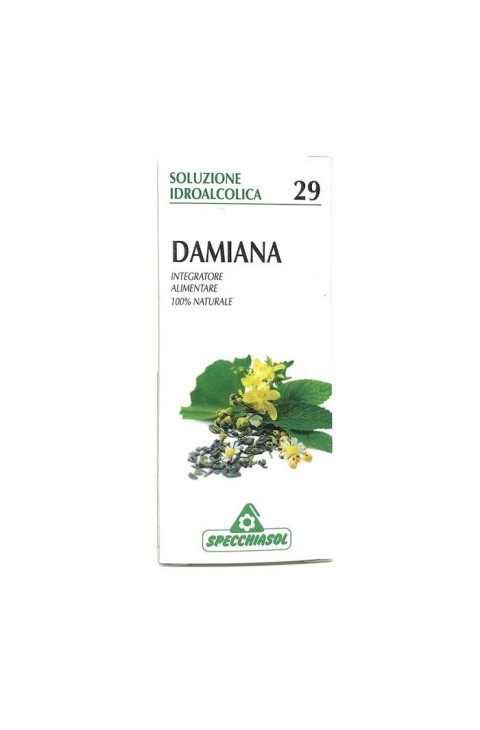Specchiasol Soluzione Idroalcolica Damiana 29 Integratore Alimentare, 50ml
