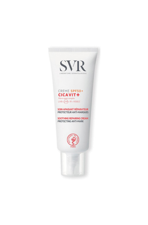 SVR Cicavit+ - Crème SPF50+ Trattamento Lenitivo Riparatore Anti-Segni, 40ml
SVR Cicavit+ - Crème SPF50+ Trattamento Lenitivo Riparatore Anti-Segni, 40ml