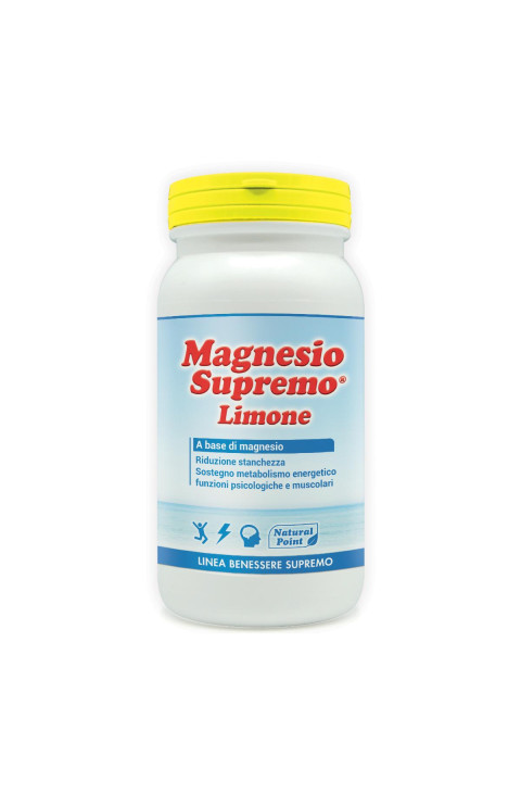 Natural Point Magnesio Supremo Integratore Alimentare Gusto Limone, 150g