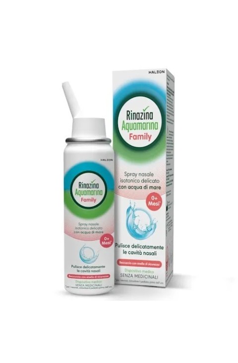 Rinazina Aquamarina Family Spray Nasale Isotonico Lavaggio Nasale, 100ml
