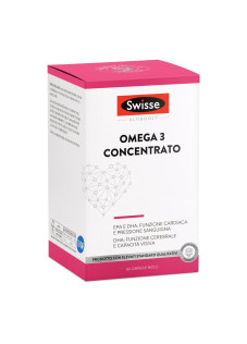 Swisse Cuore e Colesterolo - Omega 3 Concentrato Integratore, 60 Capsule