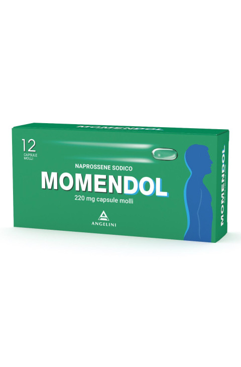 Momendol 220mg Naprossene Sodico Antidolorifico, 12 Capsule Molli