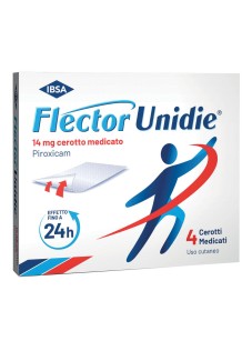 IBSA Flector Unidie Cerotto Medicato 14mg Piroxicam Antidolorifico Locale, 4 Cerotti
