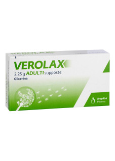 Verolax Adulti 2,25g Glicerina Trattamento Stitichezza, 18 Supposte